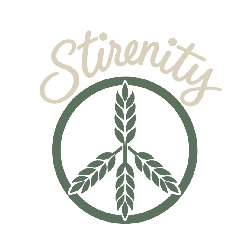 Stirenity. Sow peace with every stir.