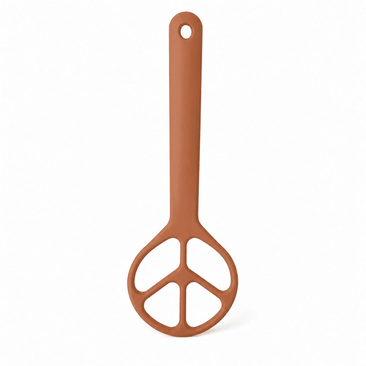 Peace Dough Whisk in Terracotta Brown